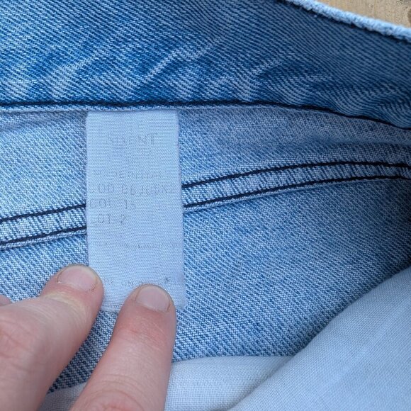 Vintage Armani Jeans Light Wash High Waisted Denim Tapered Leg Jeans Size 38 - Picture 10 of 15